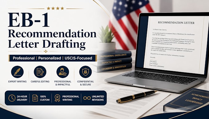 draft and edit a professional eb1 recommendation letter