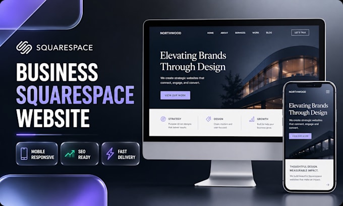 business squarespace website design