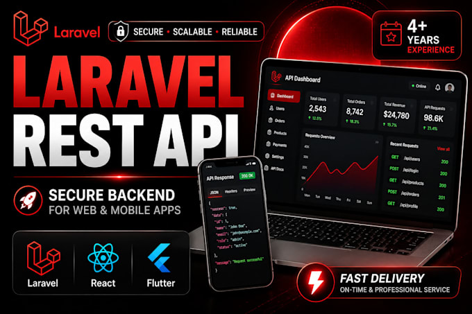 develop a secure laravel rest API for web and mobile apps
