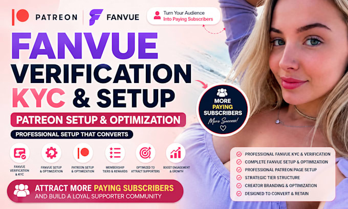 do fanvue verification and patreon