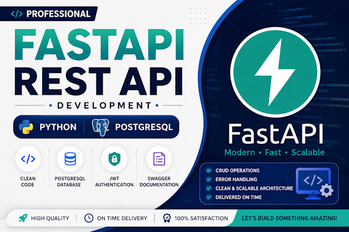 develop fastapi rest API with python and postgresql