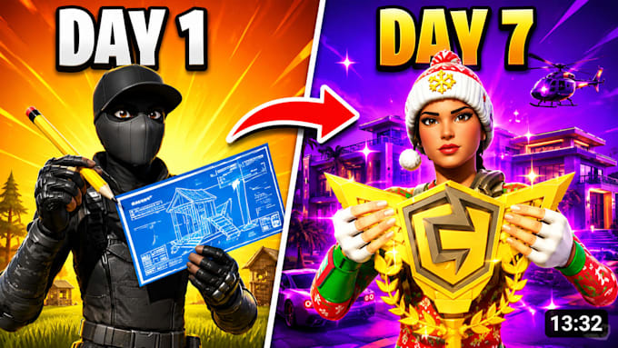 create high CTR fortnite youtube thumbnails
