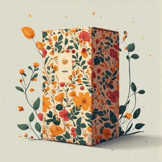 design supplement or hemp product packaging box and label