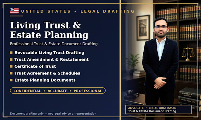draft your revocable living trust and estate plan documents
