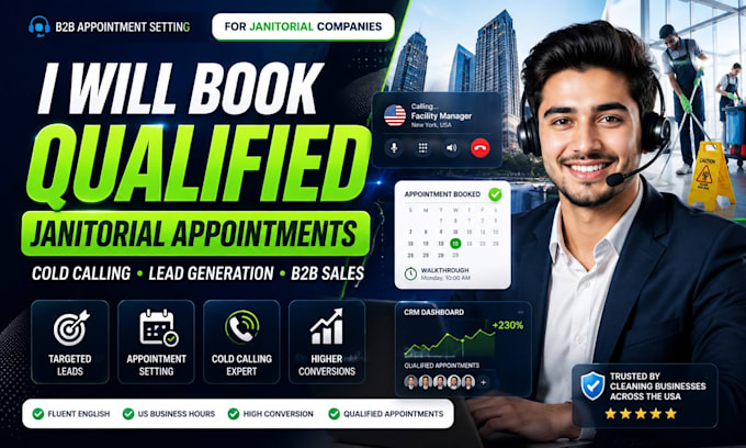 set appointments for your janitorial company
