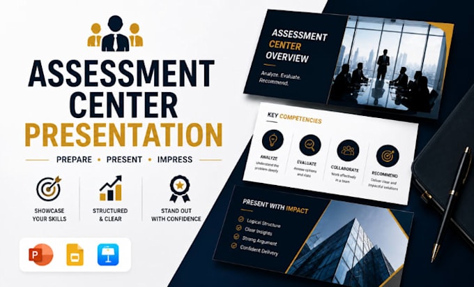 design assessment center presentation, graduate interview powerpoint