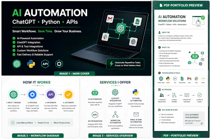 build ai automation workflows with chatgpt python and apis