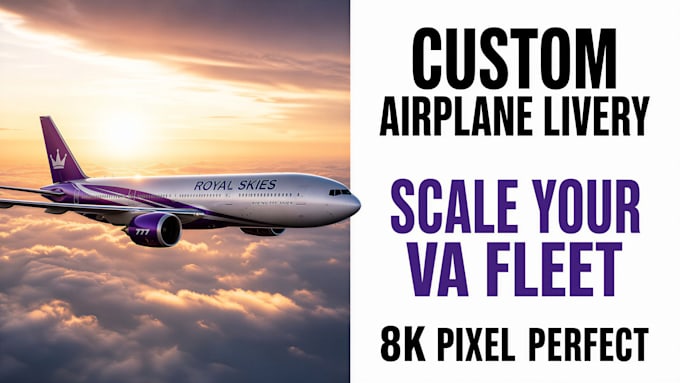 design custom airplane livery, msfs livery design for flight simulator