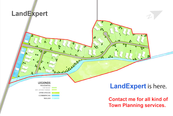 render site plan, plat map, campground or 2d vector drawing