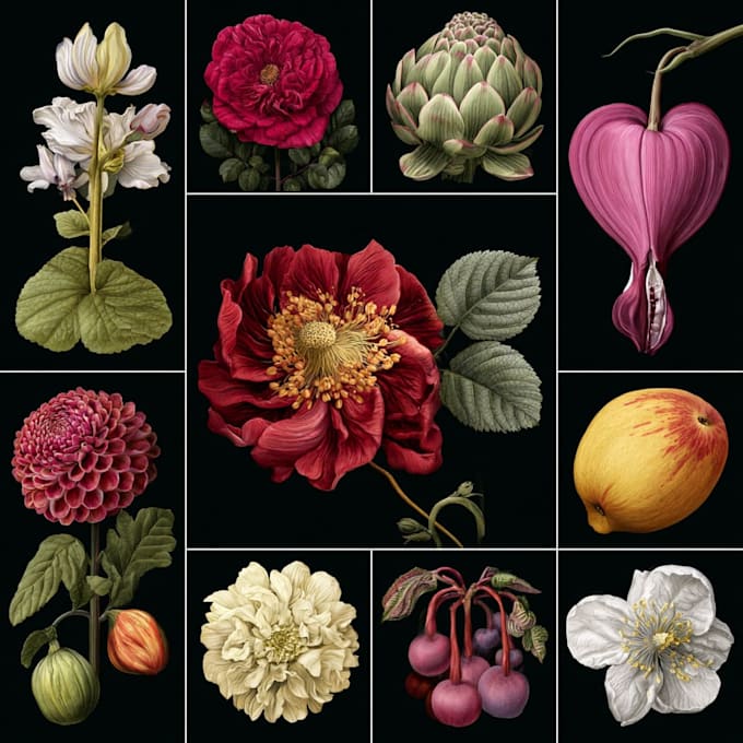 paint watercolor flowers and botanical illustrations