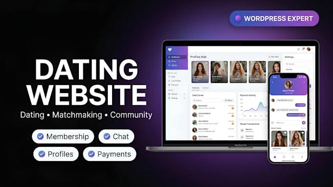 build dating website, matchmaking website and dating platform