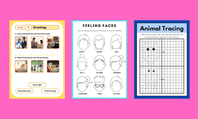 design engaging classroom worksheets for kids