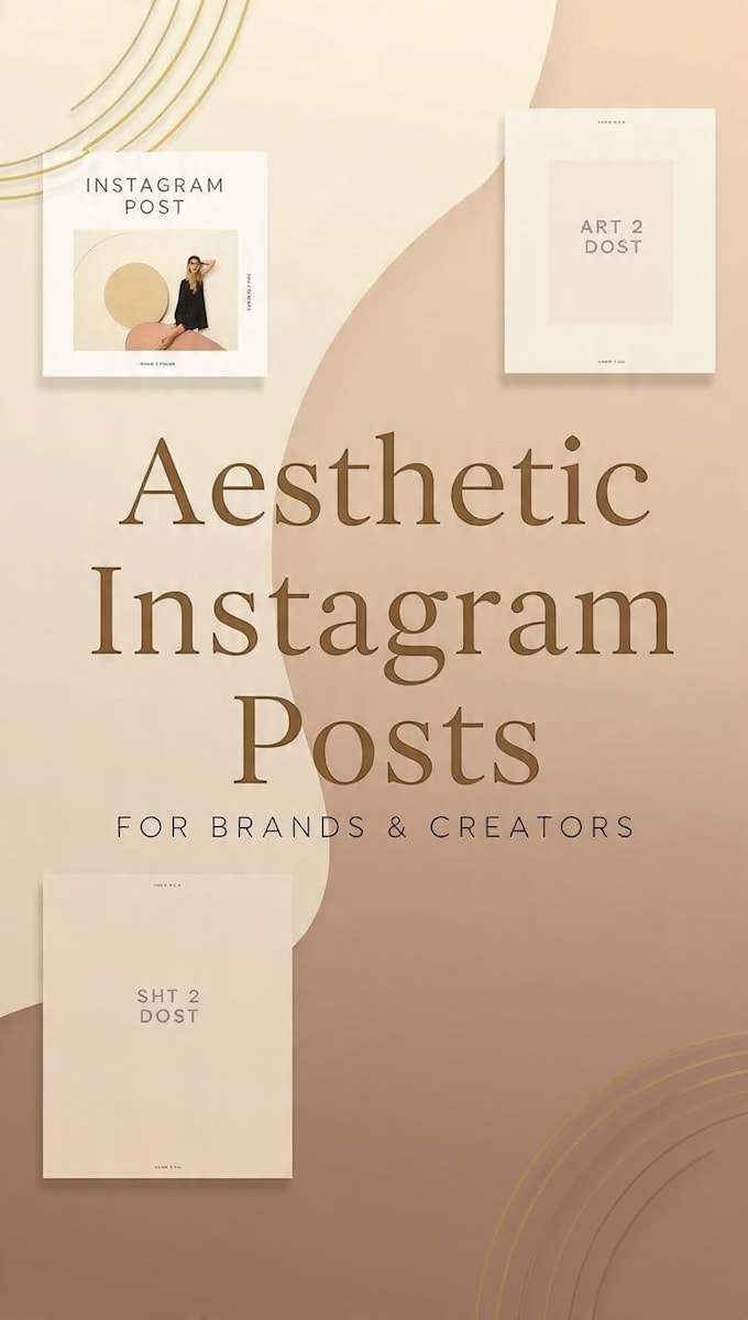 design 5 aesthetic instagram carousel posts