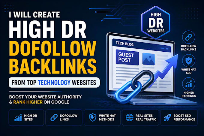 create white hat high DR dofollow backlinks for tech sites