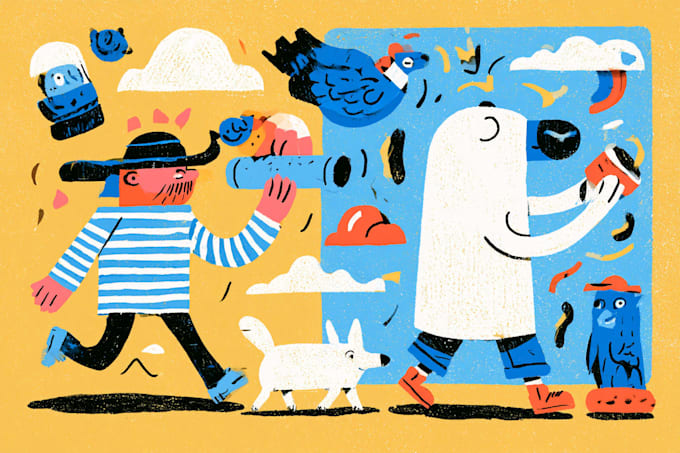 draw cartoon, comic illustrations and mascot characters