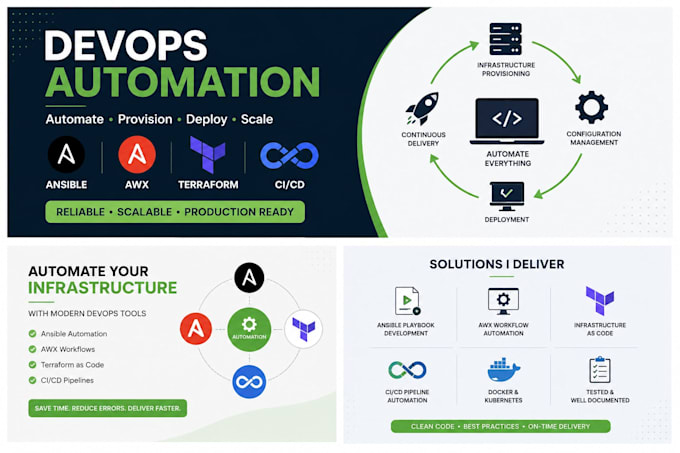 build devops automation using ansible awx terraform and cicd