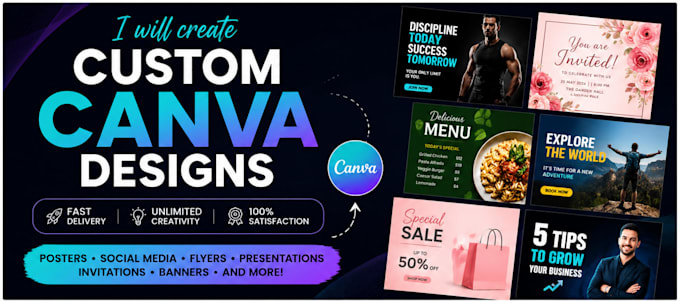 create custom canva design for personal or business needs