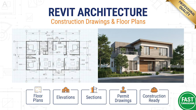 design accurate revit architecture models and construction drawings