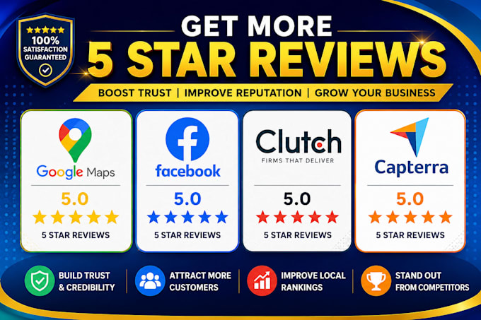 review your google maps, facebook, g2, clutch or others website