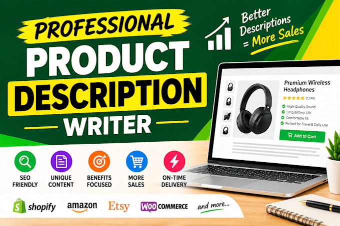 write SEO product descriptions for shopify and amazon