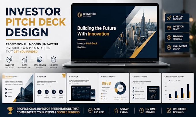 design an investor pitch deck for startups
