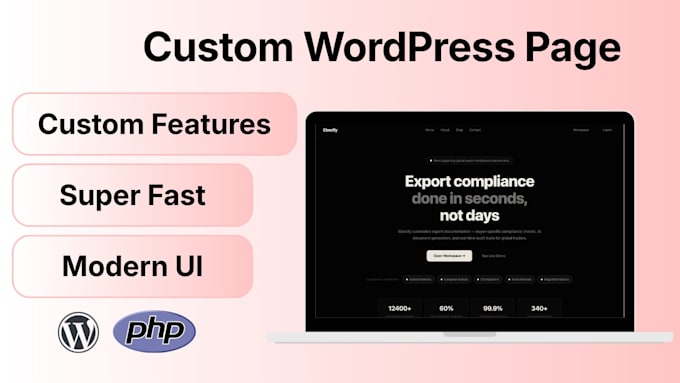 build a custom wordpress page or landing page