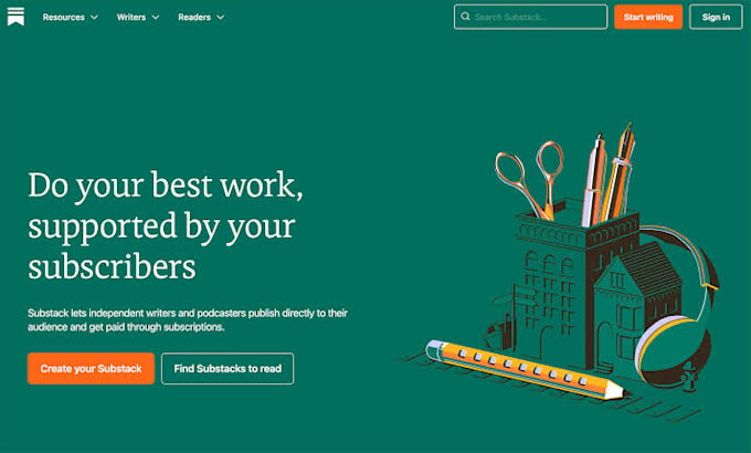 promote your substack page to live audience for viral growth