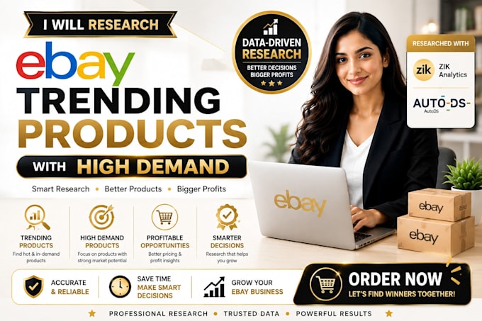 research trending ebay products with high demand