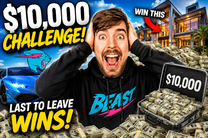 create viral mrbeast style youtube thumbnails