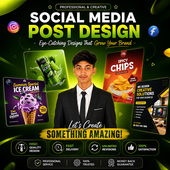professional food post design