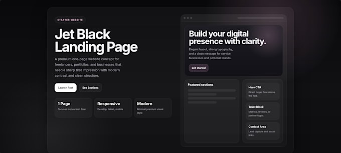 build responsive websites and landing pages