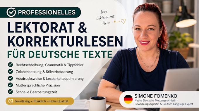 proofread and edit your german text or document