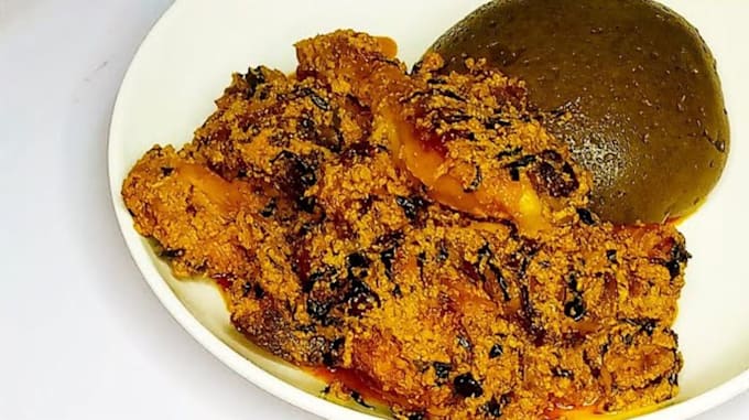 teach how to cook amala with egusi