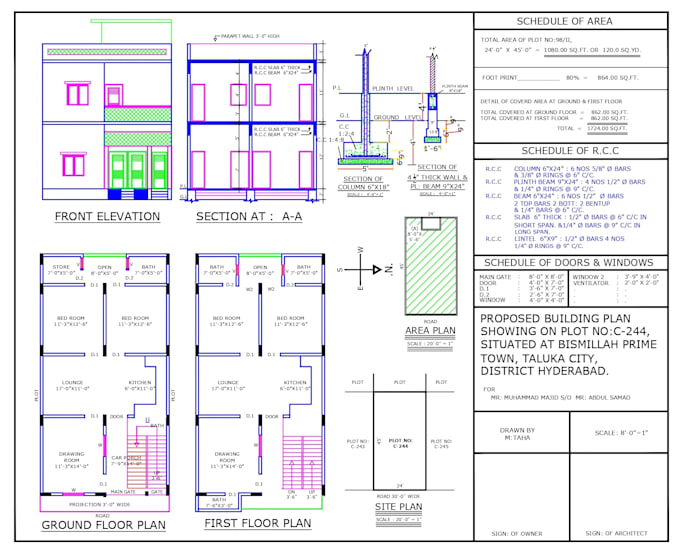 draft autocad architecture 2d floor plan, elevation, site plan, and PDF to  dwg