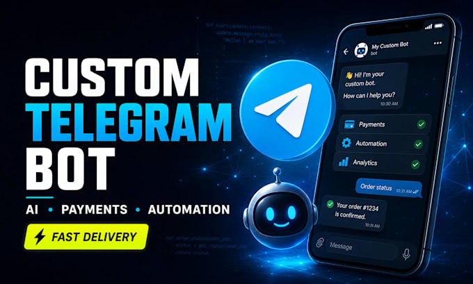 build a custom python telegram bot for automation