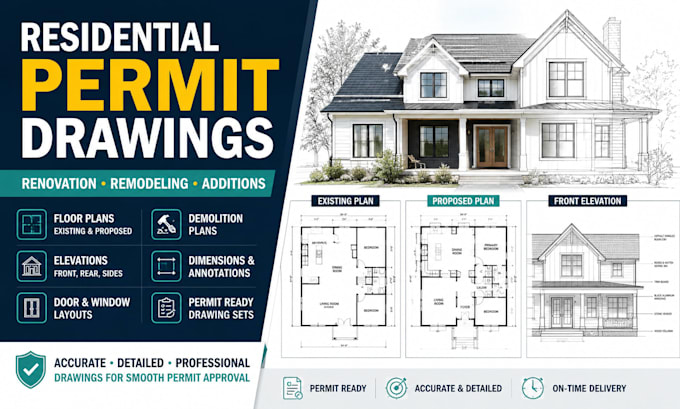 create permit ready architectural drawings for renovation and remodelling