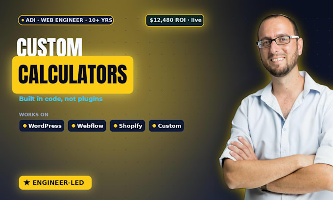 build a custom pricing quote or ROI calculator for your website