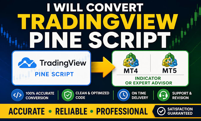 convert tradingview pine script to mt4 mt5 expert advisor or indicator