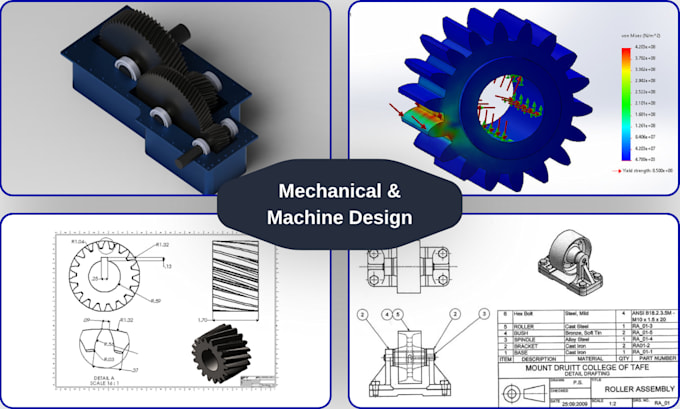 design mechanical systems and machines for manufacturing