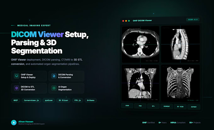 set up dicom viewer and medical imaging platform