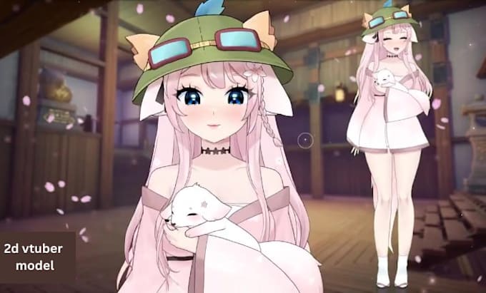 design and rig live2d vtuber model, vtuber model, anime 2d live2d vtuber rigging