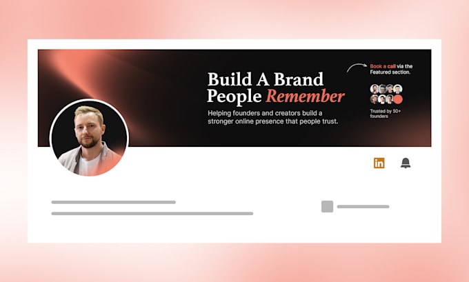 design a professional linkedin banner for personal branding