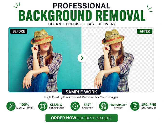 do fashion background removal to transparent png