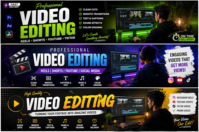 professionally edit reels and short videos