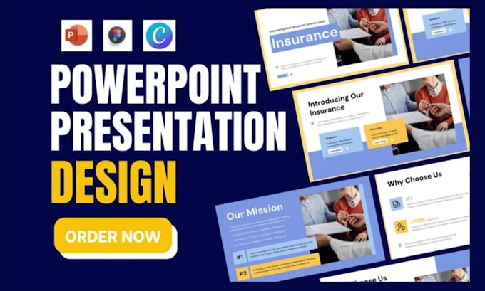 do powerpoint design, template, pitch deck design, keynote, canva presentation
