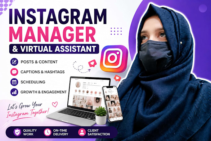 be your instagram manager and virtual assistant