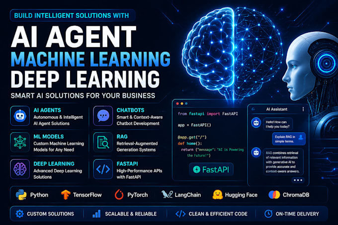 build ai agents, ml models, and deep learning solutions