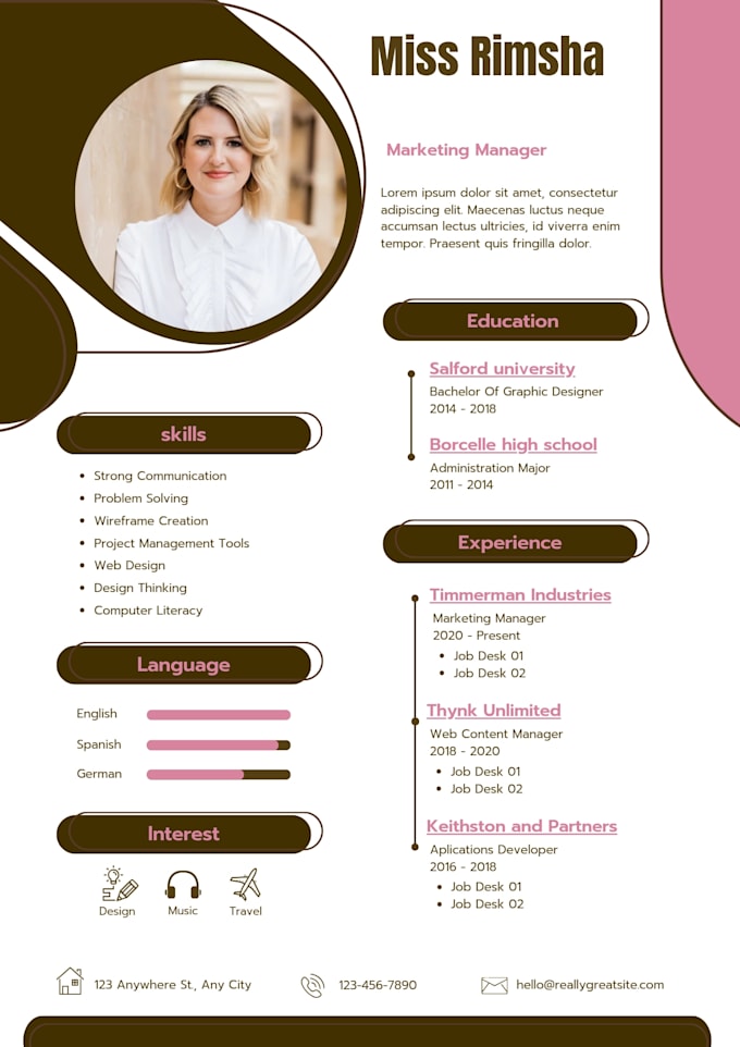 write an ats friendly resume, CV, cover letter with optimize