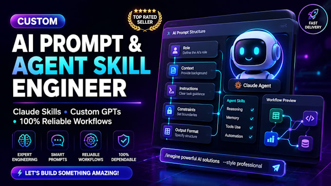engineer custom ai prompts, claude skills, and custom gpt workflows