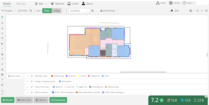 provide backend hero modeling for single residential dwellings
